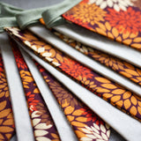 Autumn Flowers and Linen | Bunting