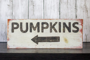Pumpkins/Mistletoe | Wooden Sign